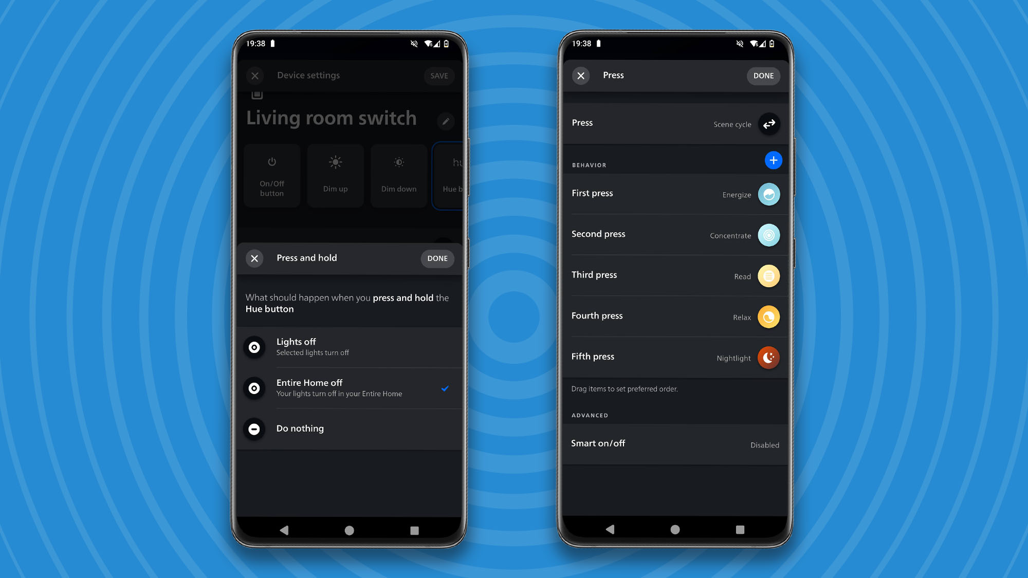 Configuring Philips Hue Dimmer Switch in app
