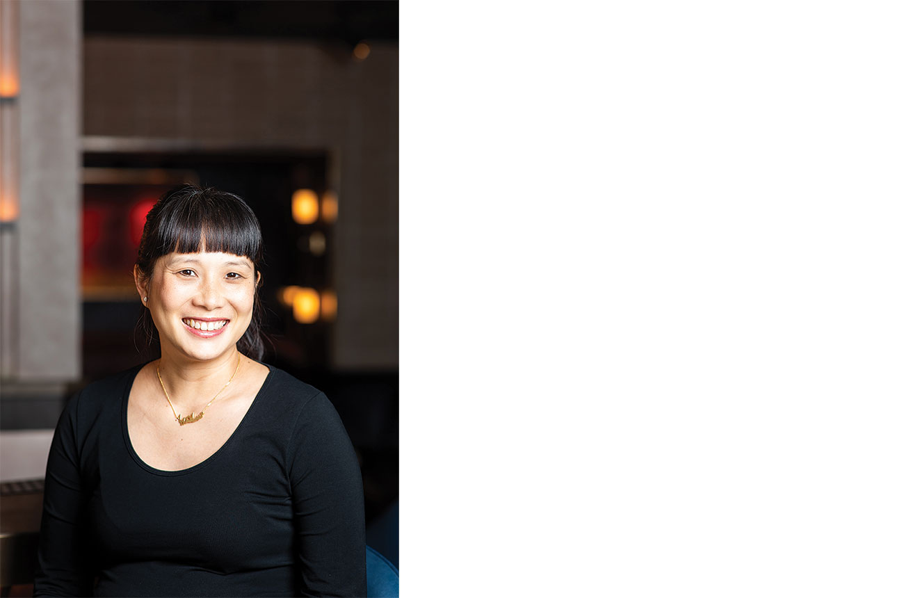 Sandia Chang, co-founder of Kitchen Table, central London, in black top