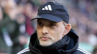 Thomas Tuchel during Bayern Munich's game against Augsburg in January 2024.