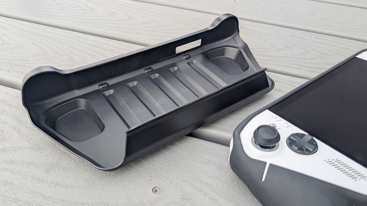 A closeup of the dBrand Killswitch plastic case cover.