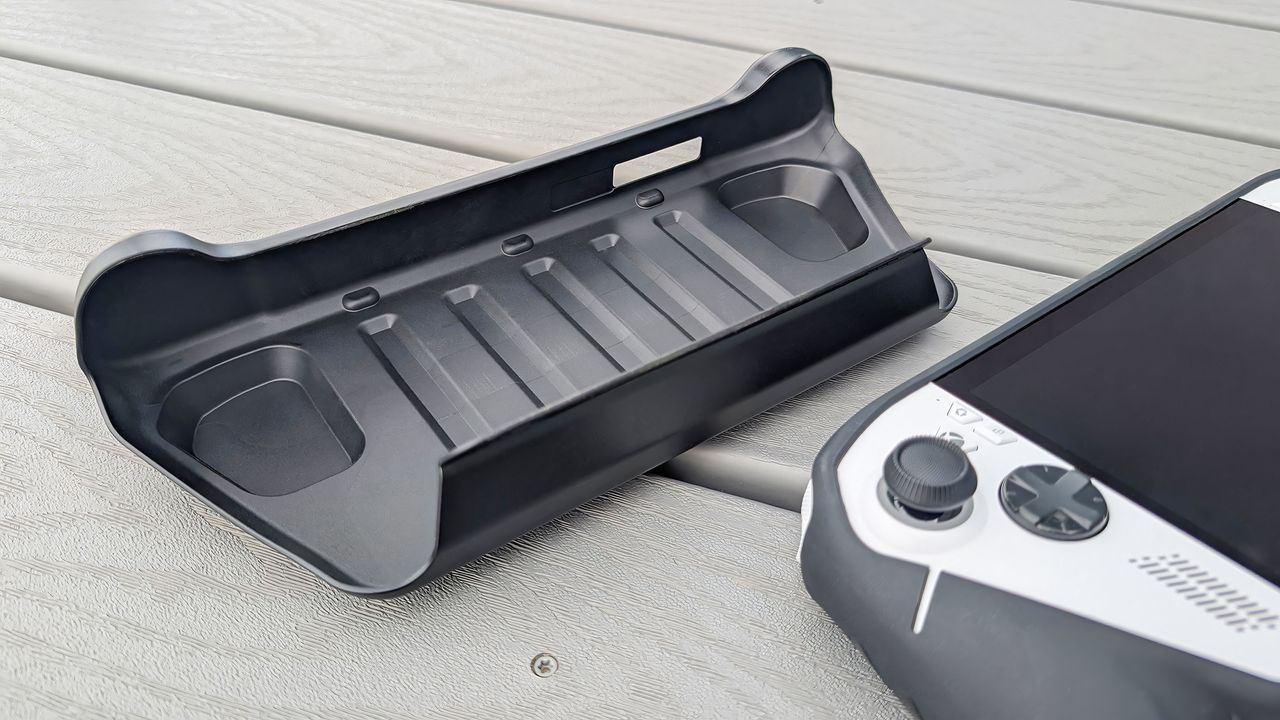 A closeup of the dBrand Killswitch plastic case cover.