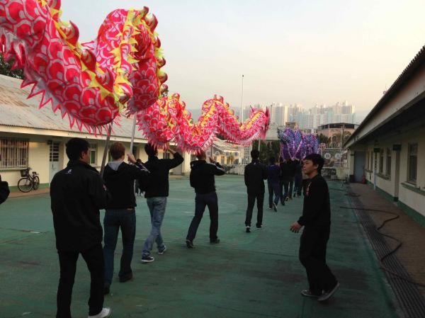 The dragon dance was a uniquely Asian team building exercise.