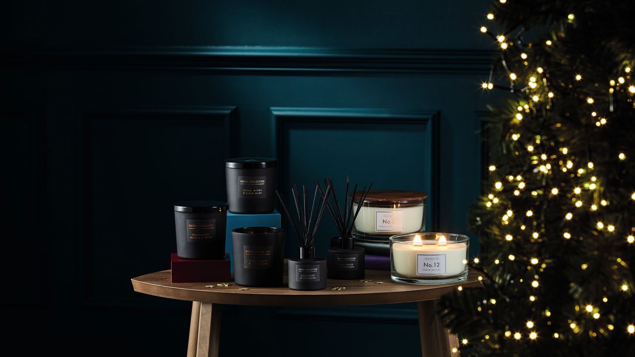 aldi black candles hotel collection woody