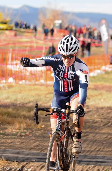 US champion Katie Compton (Rabobank-Giant) wins the Colorado Cross Classic.