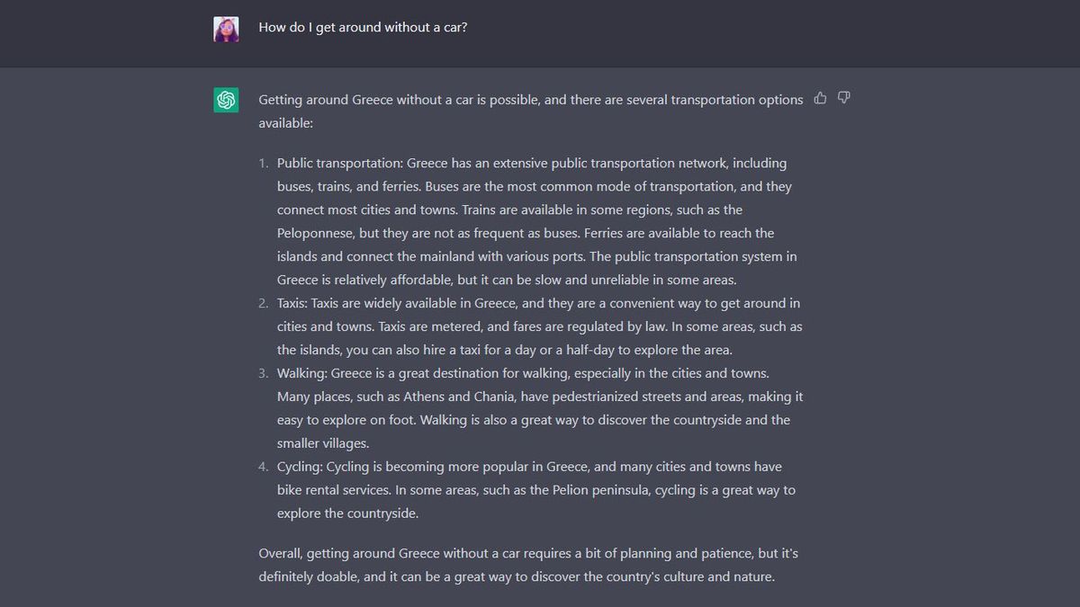 I asked ChatGPT to plan my vacation