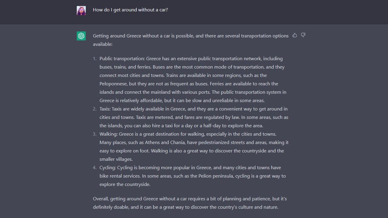 I asked ChatGPT to plan my vacation