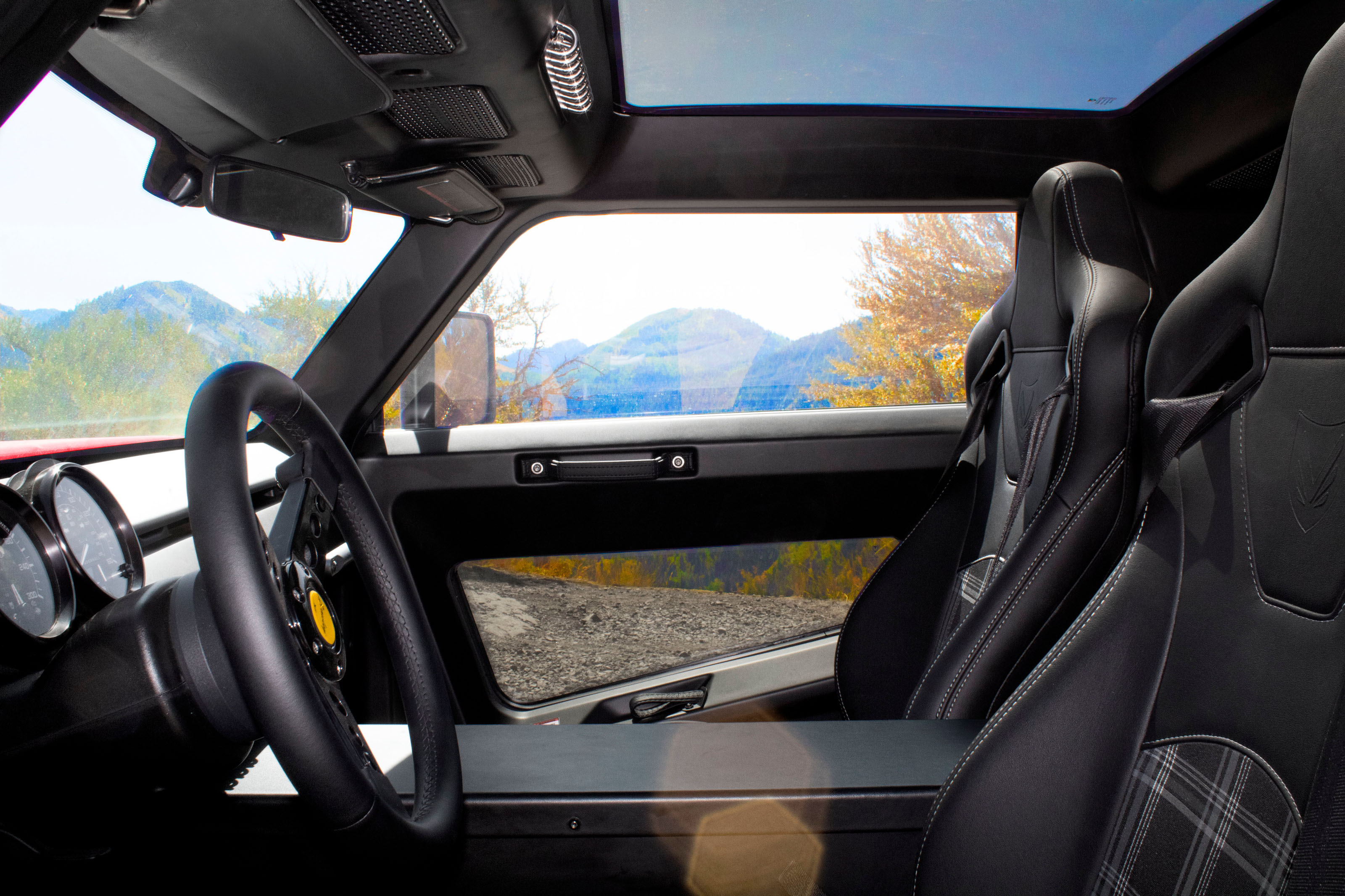 The interior of the Vanderhall Brawley GTS