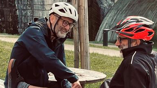 Two Men On A Bike