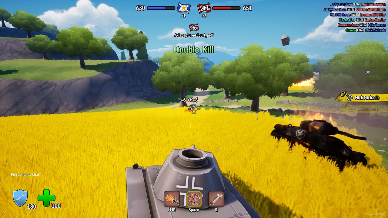 Screenshot from an in-development build of Heroes of Valor