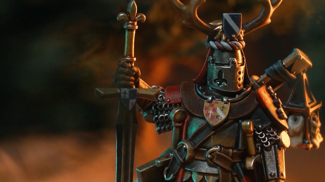 A Bretonnian knight stands ready in footage from Warhammer: The Old World teaser