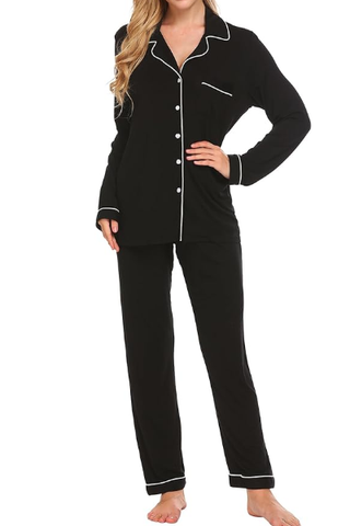 Ekouaer Long Sleeve Sleepwear Set (Was $59) 