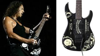 Kirk Hammett playing his custom "Ouija Board" ESP