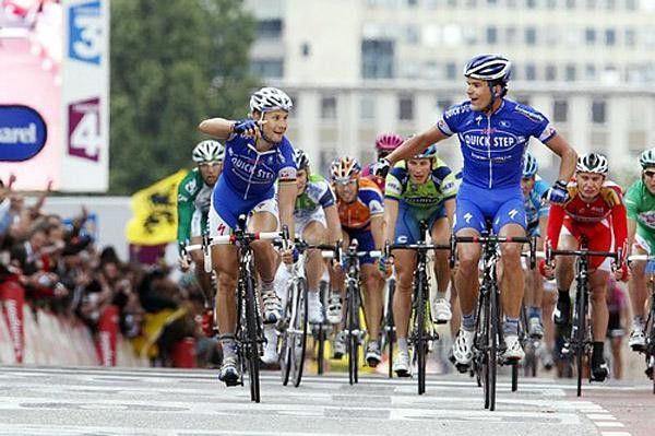At the crest of the hill Steegmans takes his first Tour win in Gent