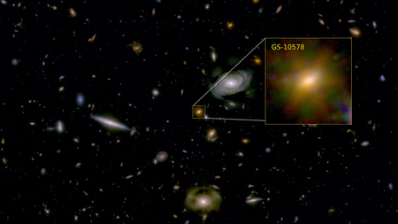An image of galaxy GS-10578, or "Pablo's Galaxy"