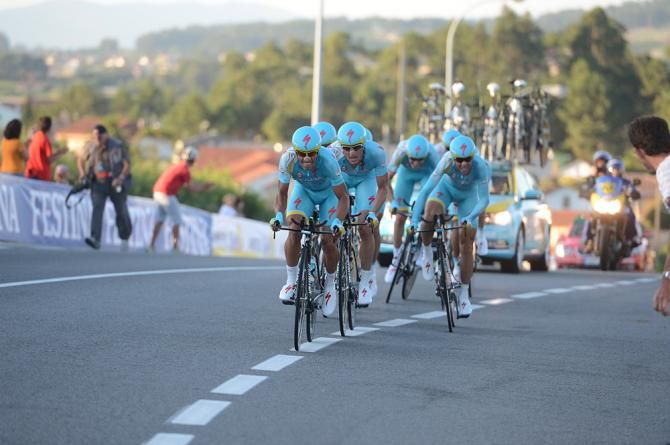 Vincenzo Nibali was helped to a good position by his team's strong performance in the opening TTT