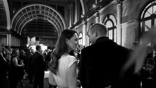 london, england october 17 in this exclusive image released today on october 20, 2021 prince william, duke of cambridge and catherine, duchess of cambridge are seen together backstage during the inaugural earthshot prize awards 2021 at alexandra palace on october 17, 2021 in london, england photo by chris jacksongetty images