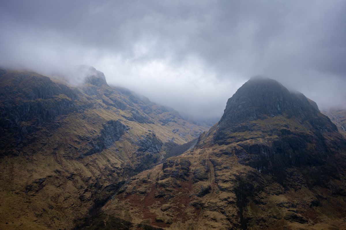 A mountain in Glencoe, Scotland