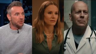 Dax Shepard appears on Jimmy Kimmel Live!, Kristen Bell stars on Nobody Wants This and Bruce Willis stars in Red 2