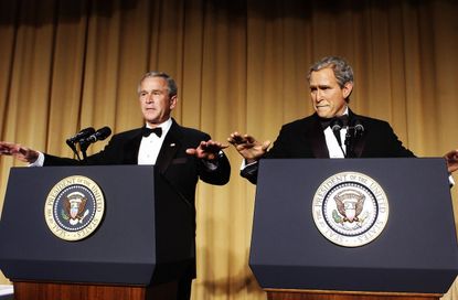 George W. Bush at the White House Correspondents&amp;#039; Association Dinner, 2006.