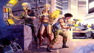 Three shadowrunners are attacked in the middle of a hack