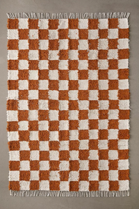 Checkerboard Terracotta 5x7 Rug | £169.00 at Urban Outfitters