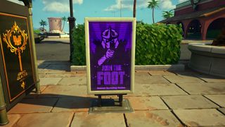 Fortnite Foot Clan recruitment holo-posters look like this