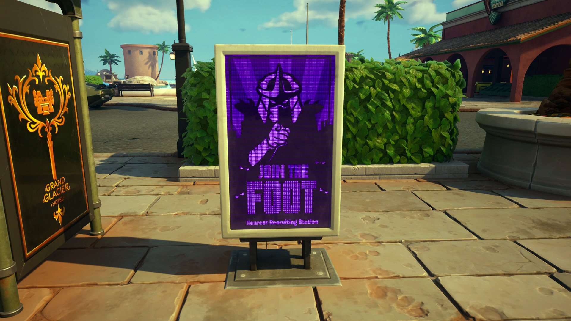 Fortnite Foot Clan recruitment holo-posters: Reprogram them | GamesRadar+