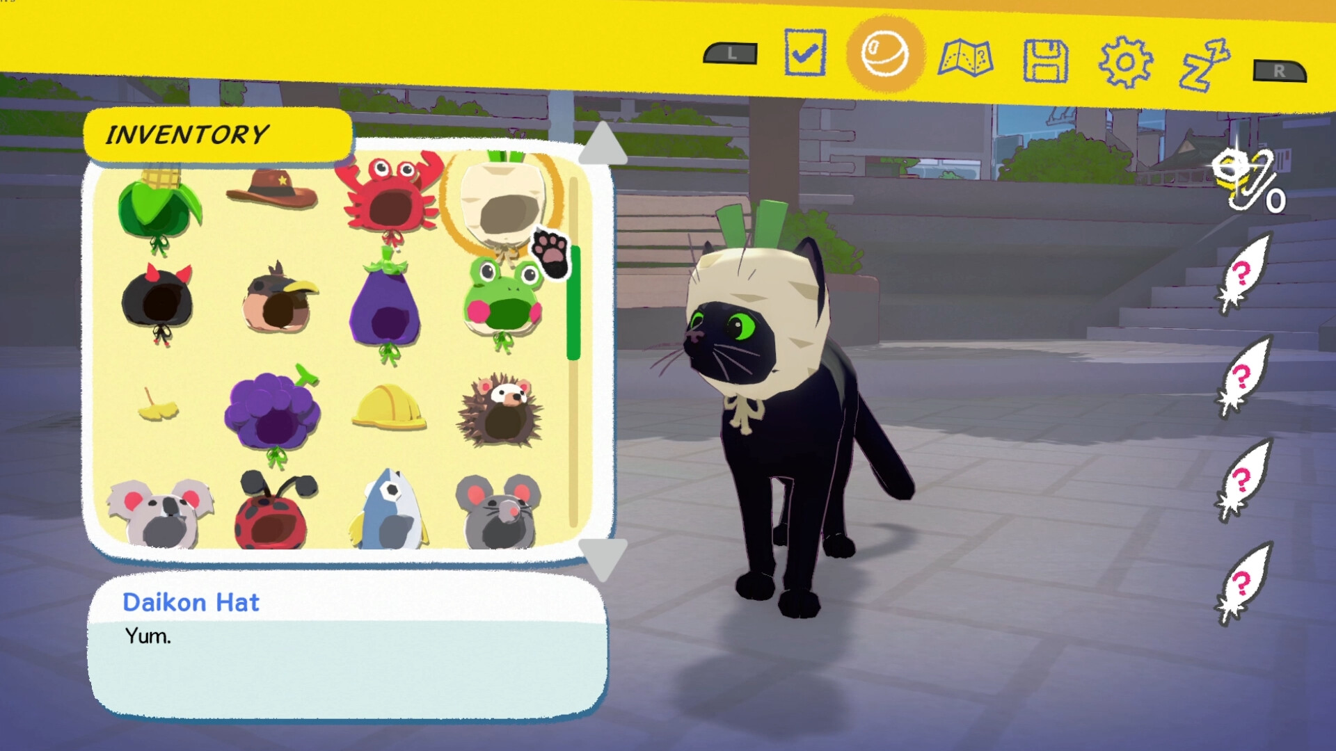 Little Kitty Big City screenshot showing the customization menu