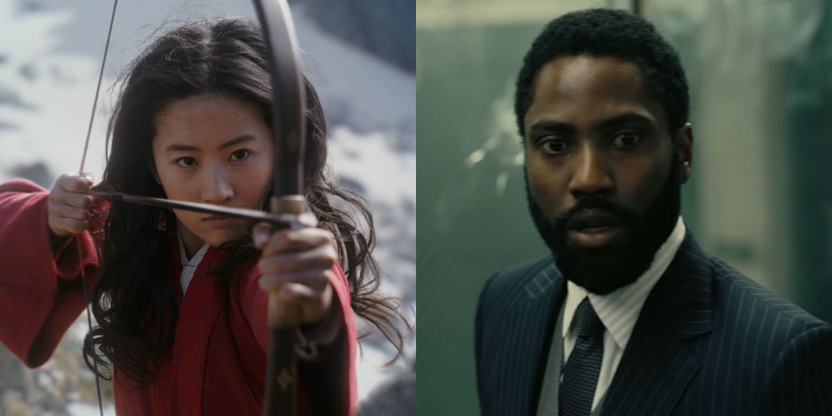 Mulan and Tenet theatrical releases 2020