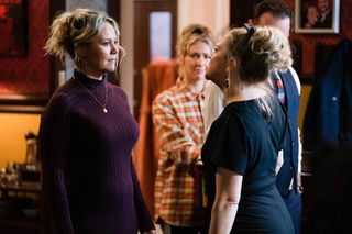 Linda Carter rows with Janine Butcher