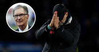 Liverpool manager Jurgen Klopp applauds the fans after the Premier League match between Brighton & Hove Albion and Liverpool FC at American Express Community Stadium on January 14, 2023 in Brighton, United Kingdom.