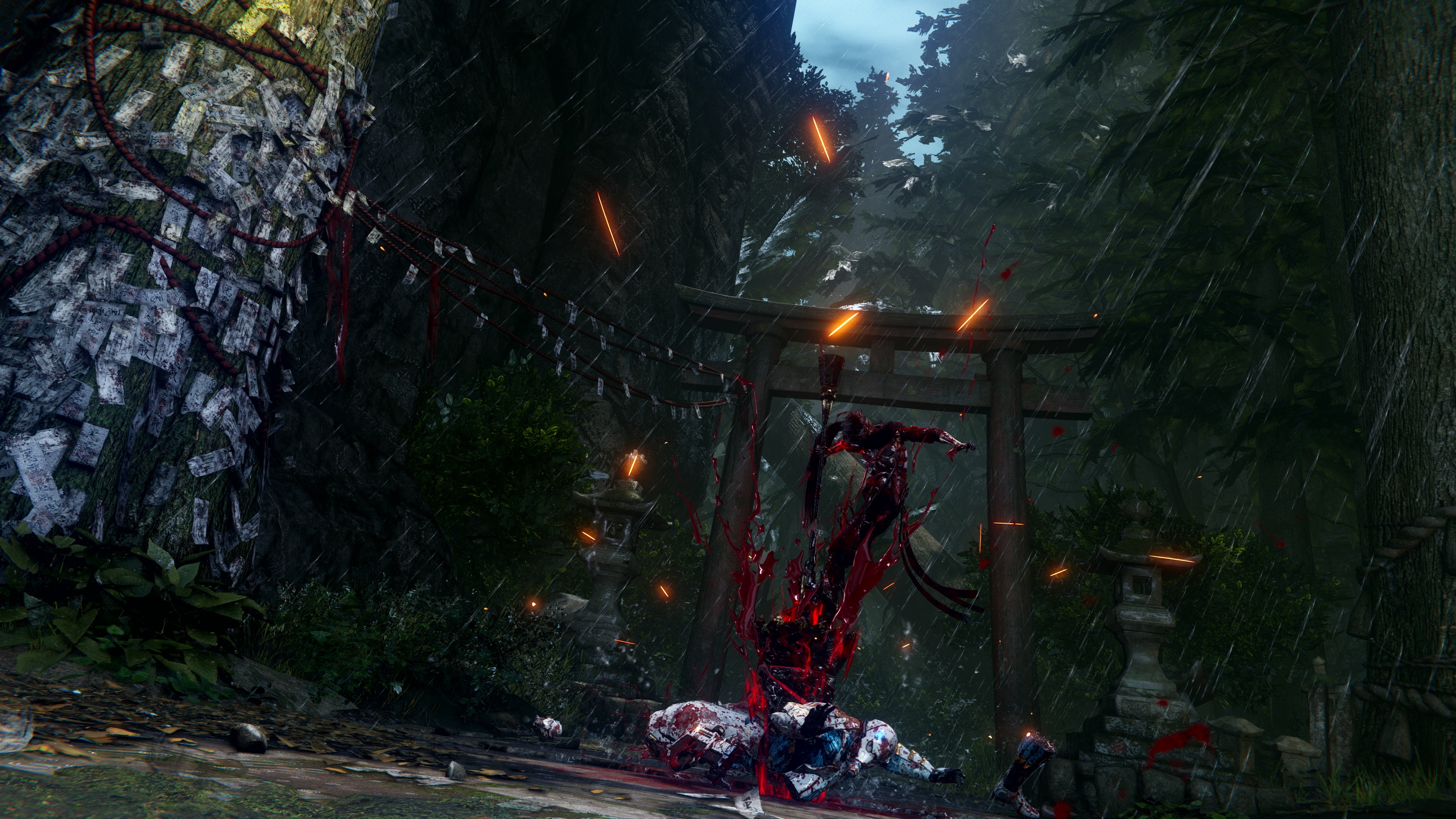 Yakumo with a lance weapon in Ninja Gaiden 4