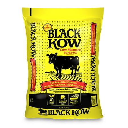 Black Kow Organic Compost and Manure, Soil Conditioner, 1 Cu. Ft.