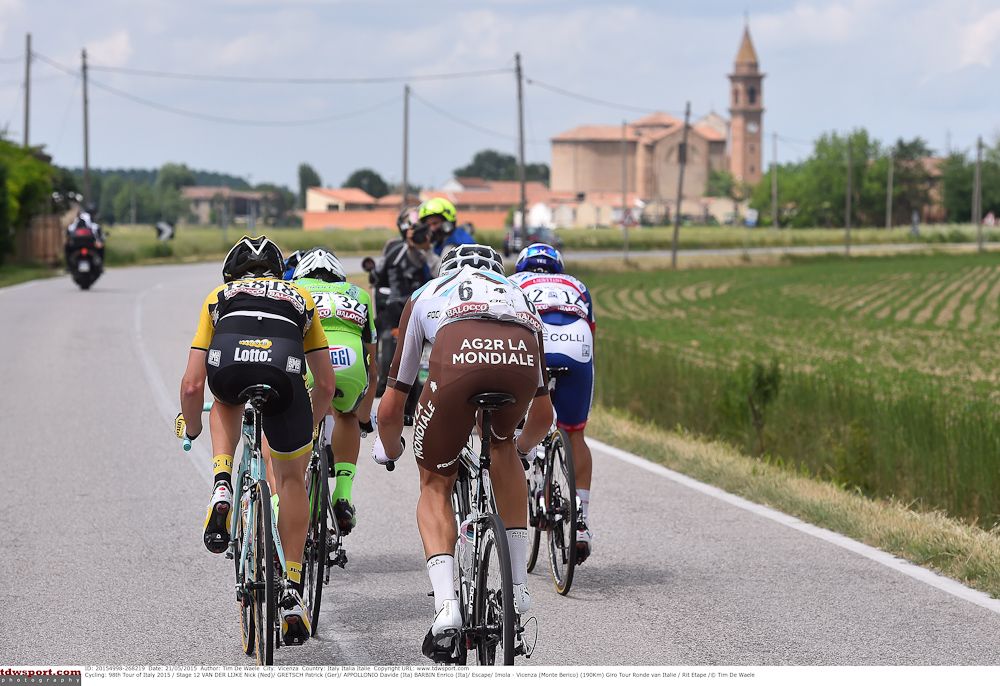 The breakaway on the way to Vicenza.