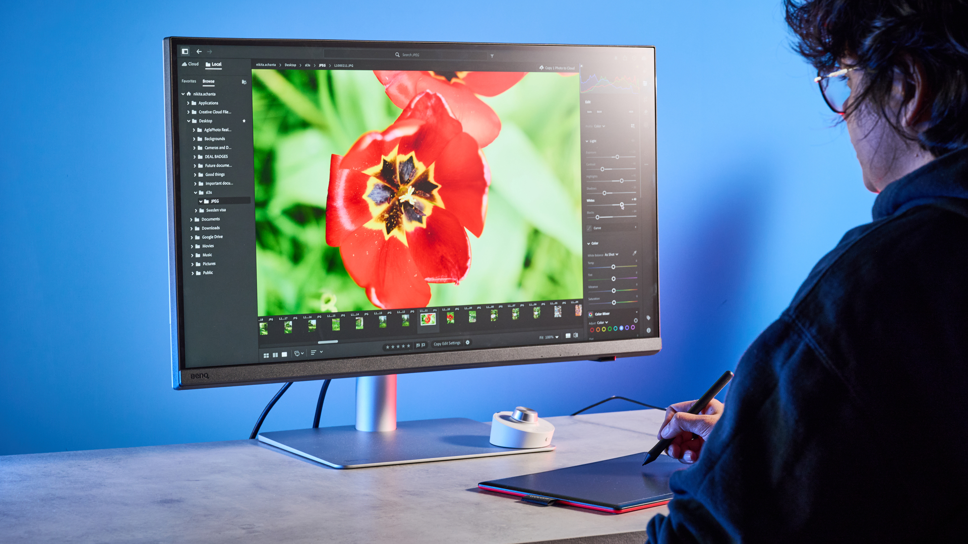 A BenQ Creative Pro PD2730S monitor