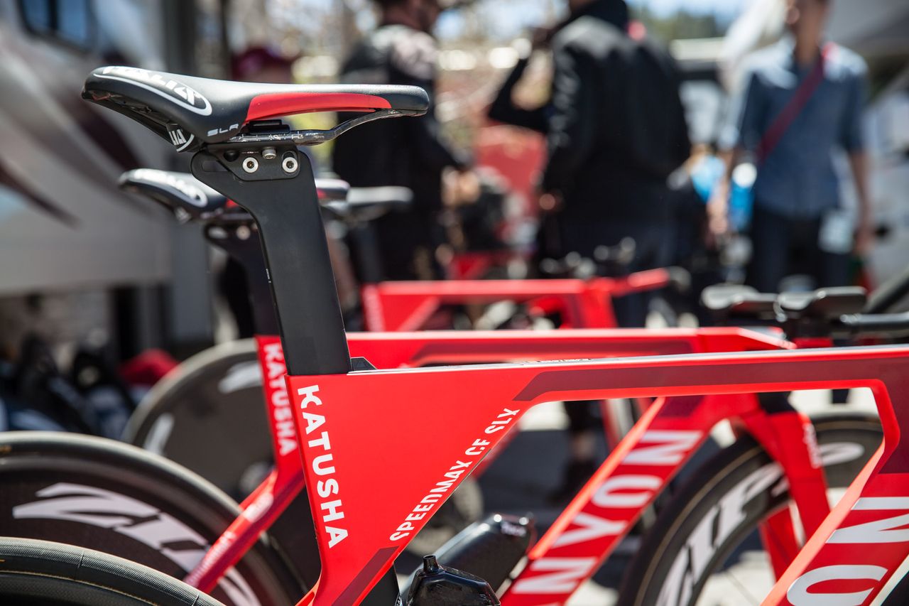 A look at the Canyon Speedmax seat cluster
