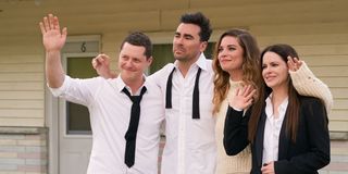 Dan Levy and cast in Schitt's Creek