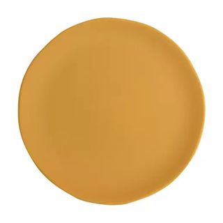 yellow dinner plate