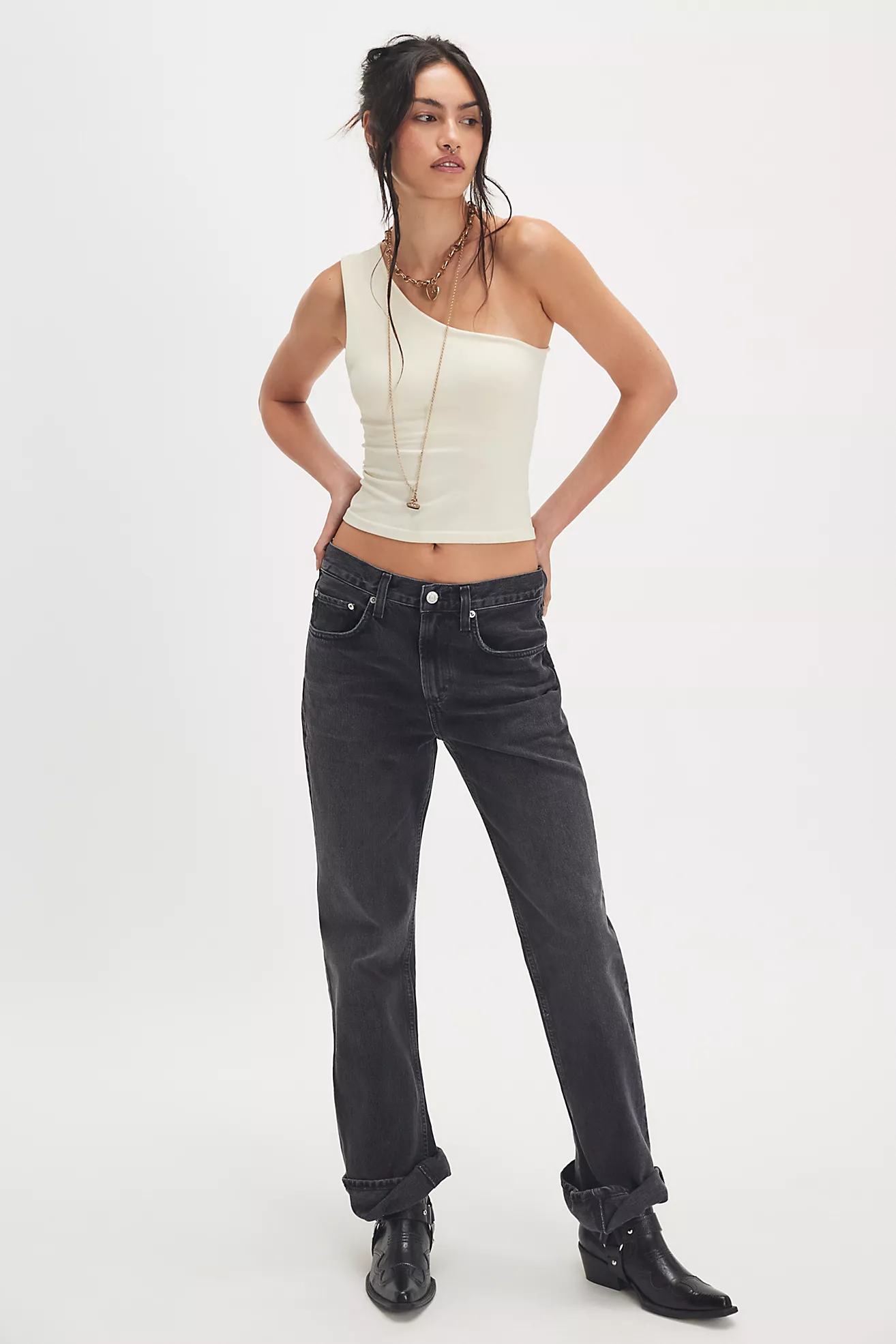 Agolde Mid-Rise Kick Bootcut Jeans