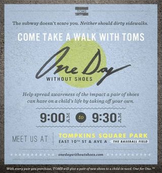 toms day without shoes april 10 new york anne v