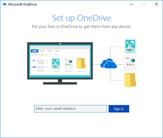 OneDrive Windows 10 setup