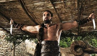 Khal Drogo preparing for battle