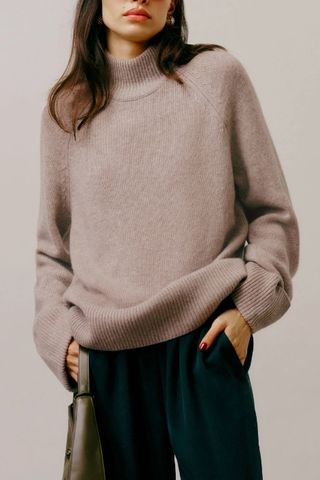 Garrett Cashmere Oversized Turtleneck