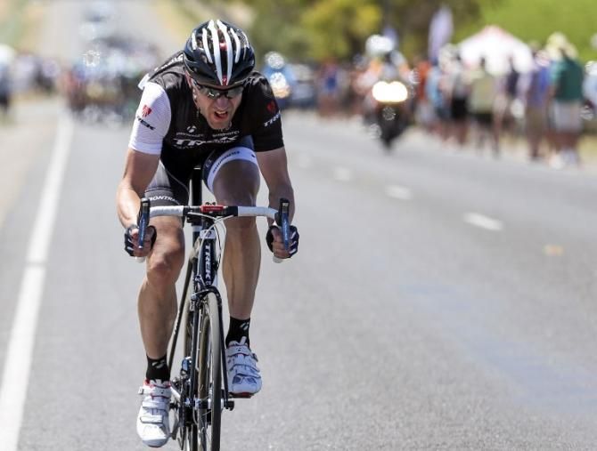 Jens Voigt (Trek) made the breakaway again today
