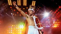 Freddie Mercury, as pictured on Queen Budapest admat
