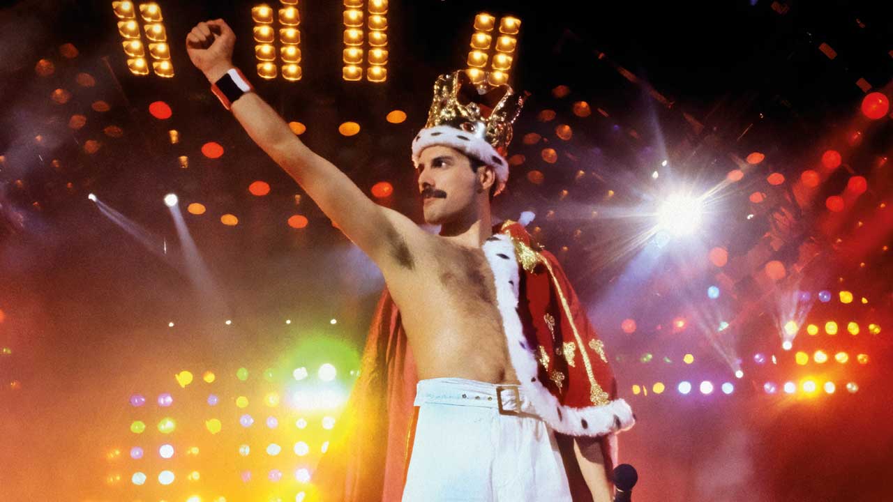 Freddie Mercury, as pictured on Queen Budapest admat