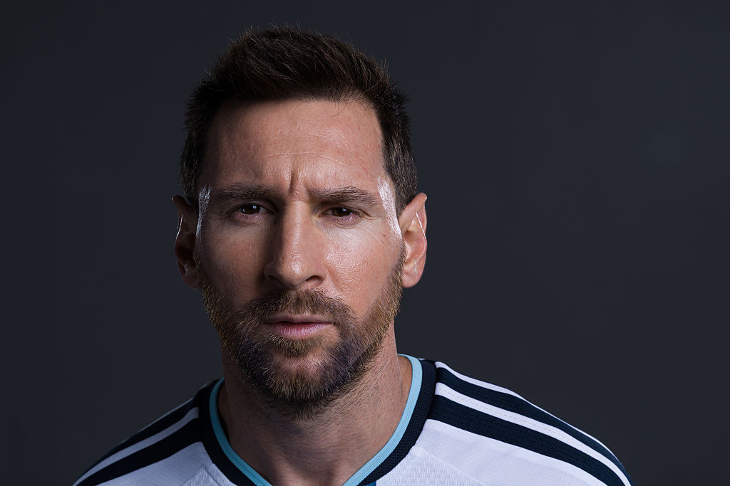 Lionel Messi #10 of Argentina poses for a portrait during the official FIFA World Cup 2026 portrait session on June 11, 2026 in Kansas City