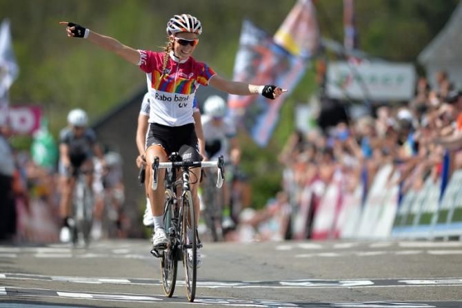 Pauline Ferrand Prevot (Rabo-Liv) wins the 2014 Women's Fl&egrave;che Wallonne