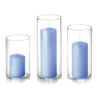 Periwinkle candle set.