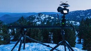 Syrp Genie II Indie Kit set up to shoot timelapse of Milky Way